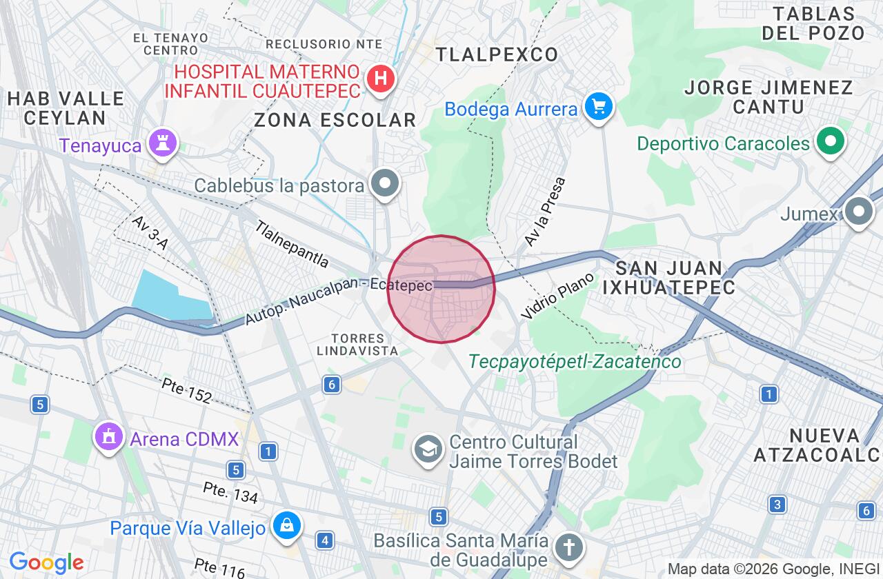 Zona aproximada de Comercial en renta en Gustavo A Madero