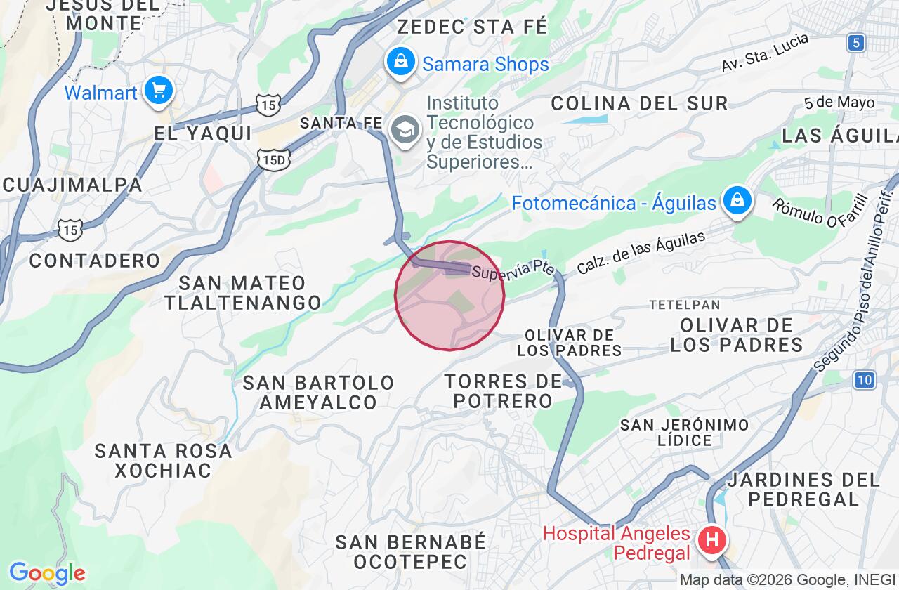 Zona aproximada de Casa en venta en Lomas Axomiatla