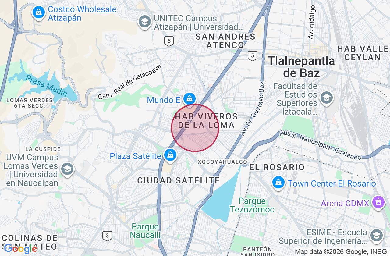 Zona aproximada de Casa en venta en Plazas de la Colina