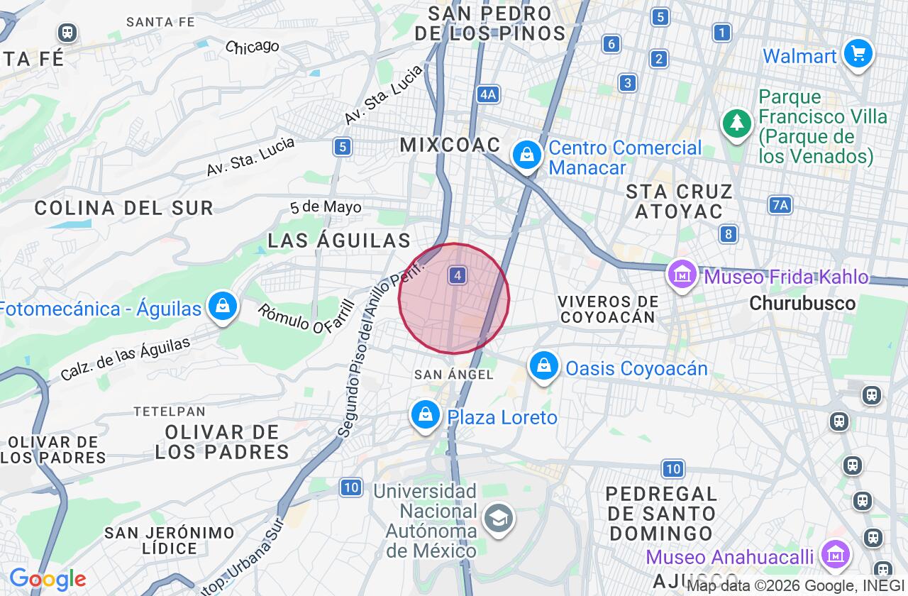 Zona aproximada de Comercial en renta en Campestre