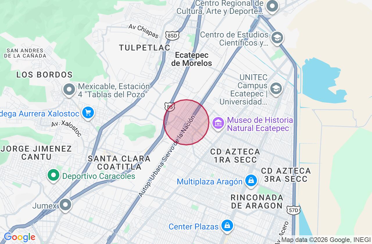 Zona aproximada de Comercial en renta en Jardines de Casa Nueva