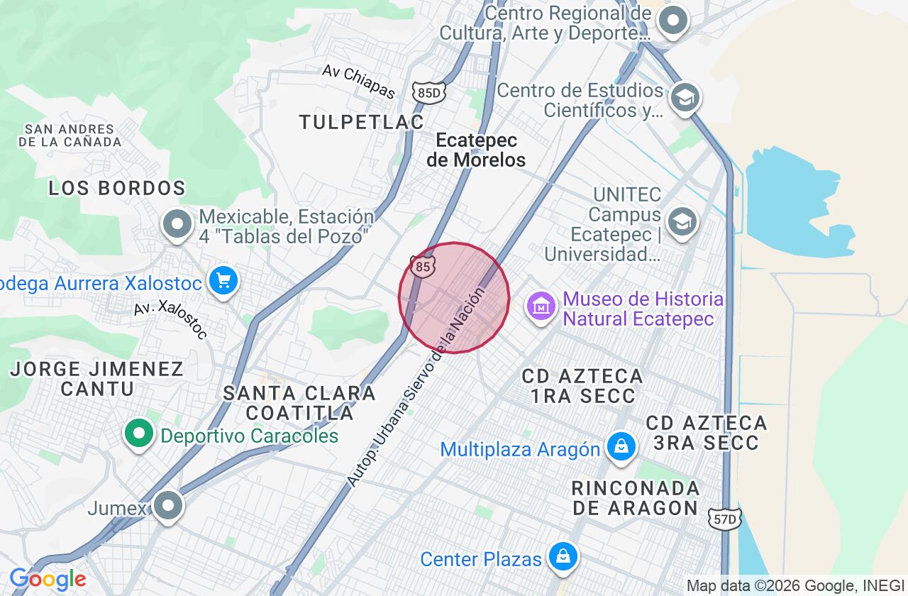 Zona aproximada de Comercial en renta en Jardines de Casa Nueva